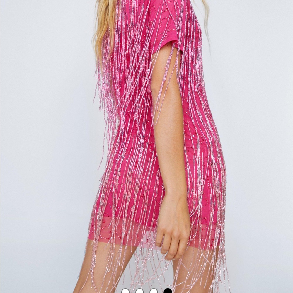 Nasty gal beaded dress. Size 8. With tags
